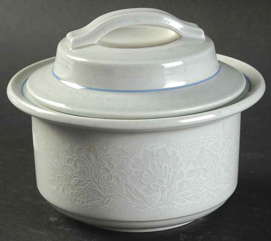 Frost Flower Sugar Bowl & Lid by Noritake-1