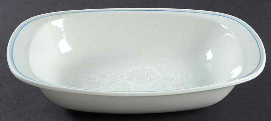 Frost Flower 10" Oval Vegetable Bowl by Noritake-1