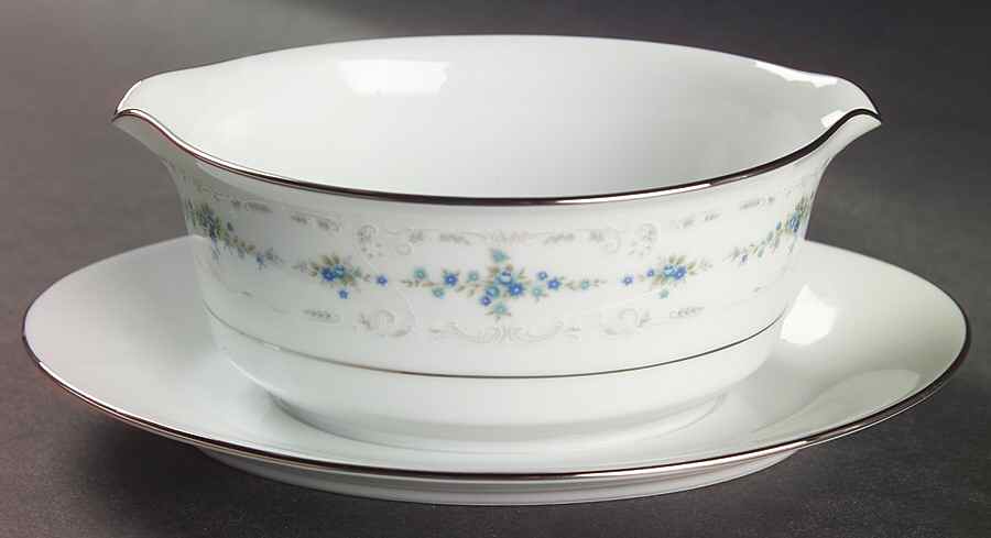 Frolic Gravy Boat with Attached Underplate by Noritake-1