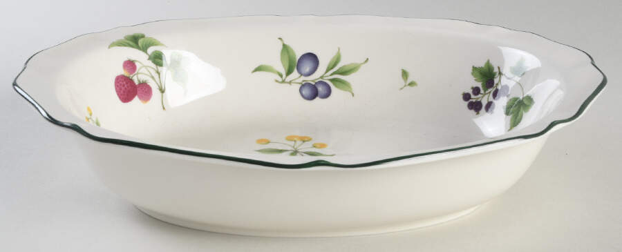 Fruit Parfait 11" Oval Vegetable Bowl by Noritake-1