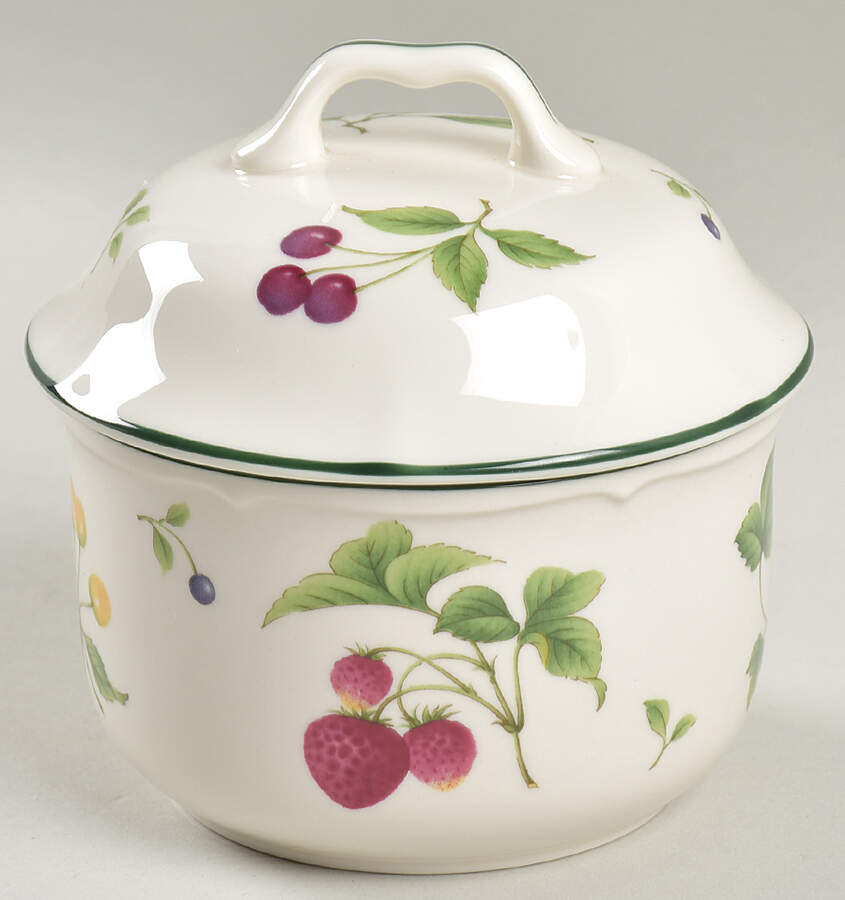 Fruit Parfait Sugar Bowl & Lid by Noritake-1