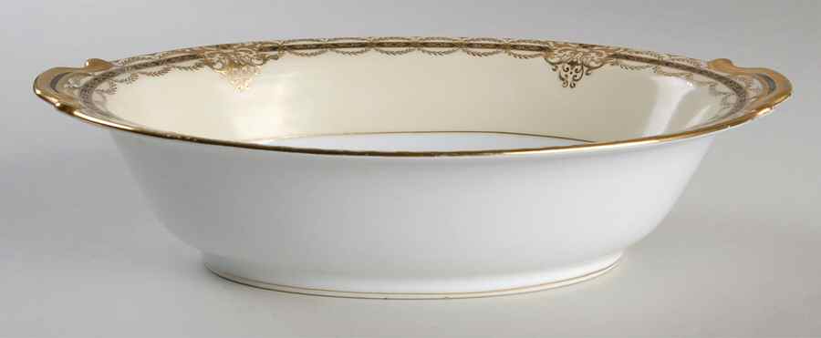Gacahad Black 10" Oval Vegetable Bowl by Noritake-1