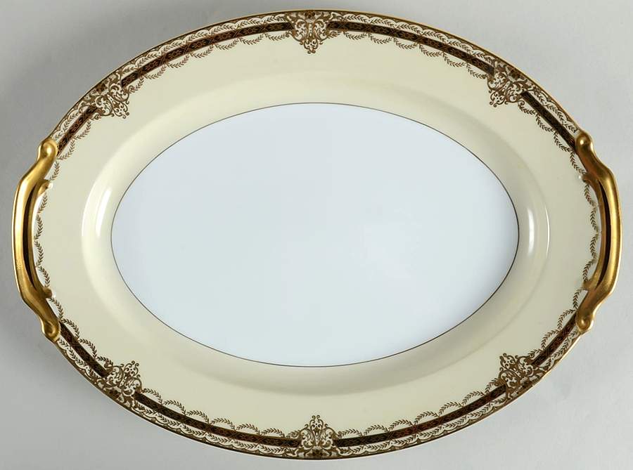 Gacahad Black 16" Oval Serving Platter by Noritake-1