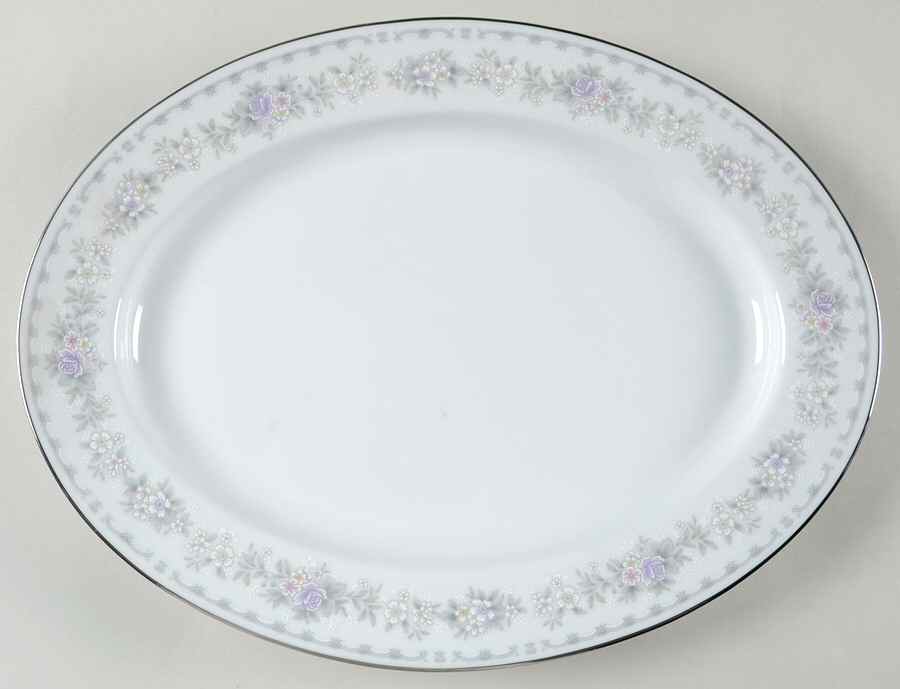 Garden City 13" Oval Serving Platter by Noritake-1