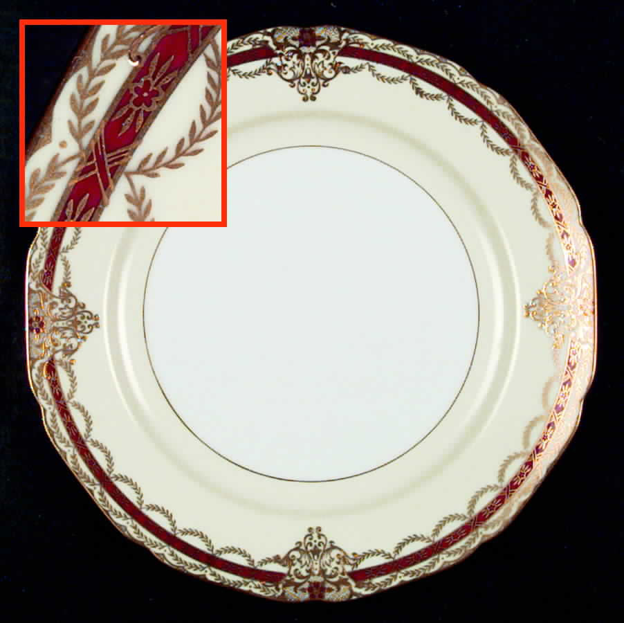 Gacahad Red Luncheon Plate by Noritake-1
