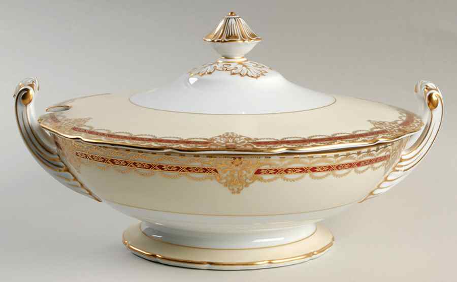 Gacahad Red Tureen &  Lid by Noritake-1