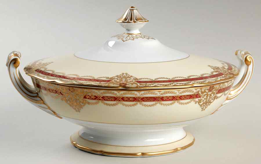 Gacahad Red Round Covered Vegetable by Noritake-1