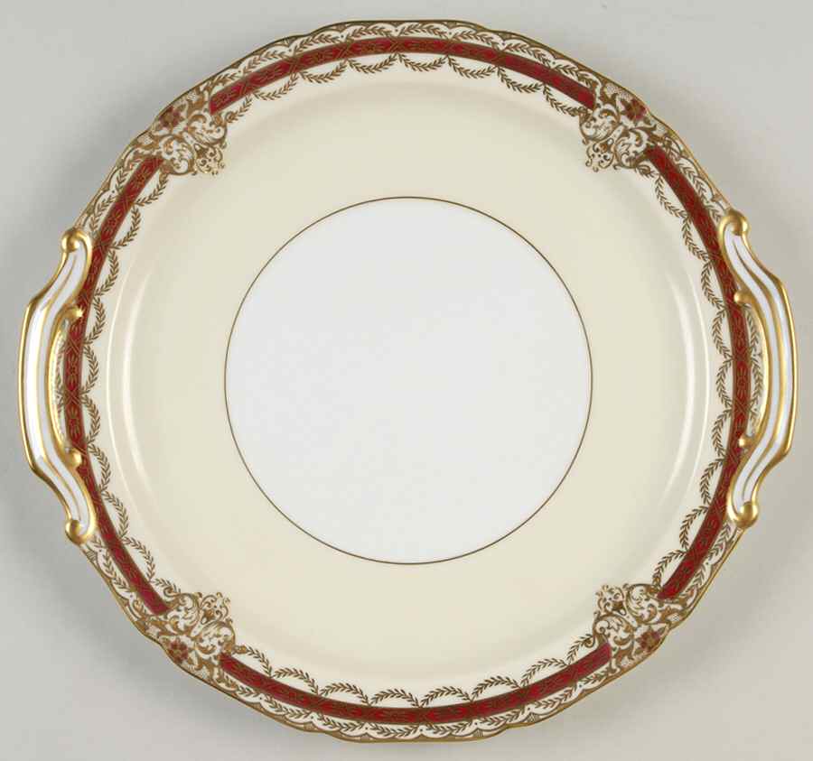 Gacahad Red Handled Cake Plate by Noritake-1