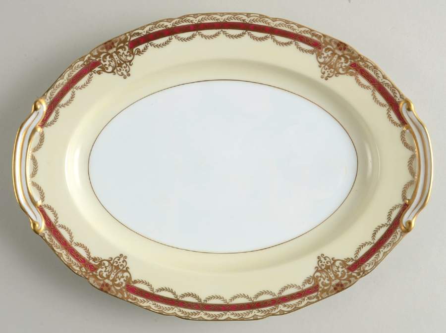 Gacahad Red 11" Oval Serving Platter by Noritake-1