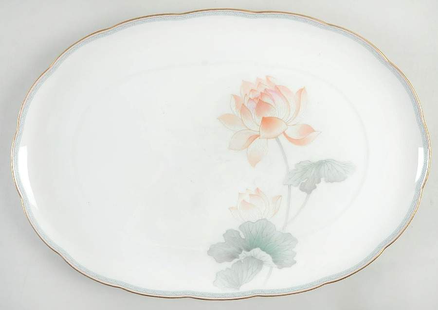 Garden Empress 16" Oval Serving Platter by Noritake-1