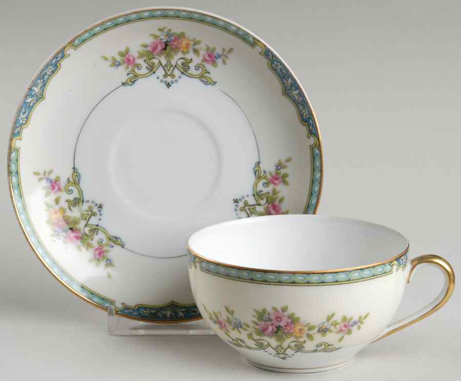 Gainsboro Flat Cup & Saucer Set by Noritake-1
