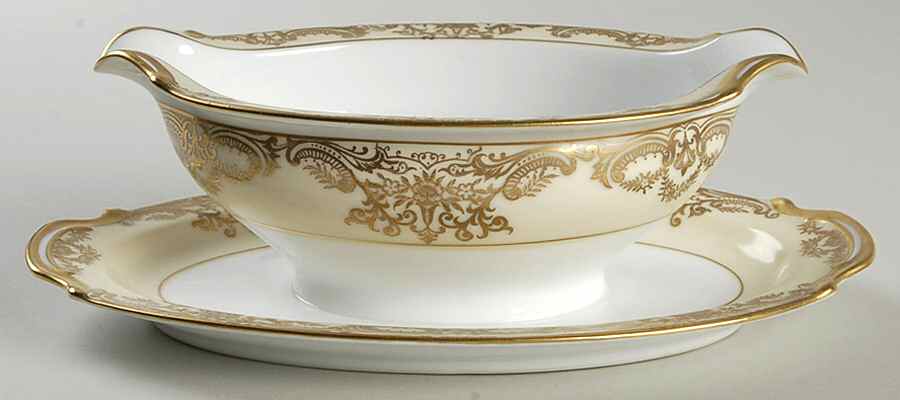 Gainford Gravy Boat with Attached Underplate by Noritake-1