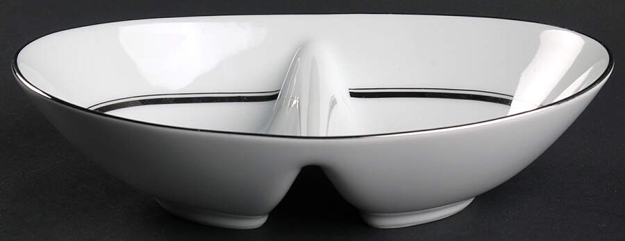 Galaxy 10" Oval Divided Vegetable Bowl by Noritake-1