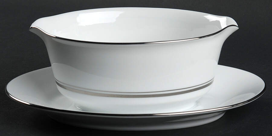Galaxy Gravy Boat with Attached Underplate by Noritake-1