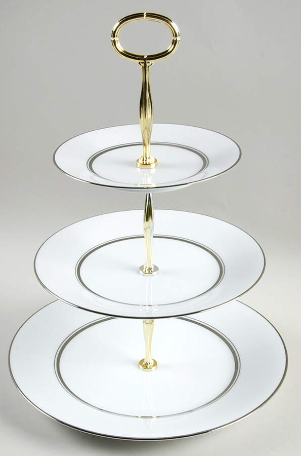 Galaxy 13 7/8"-14 1/4" 3-Tiered Serving Tray(DP,SP,BB) HC by Noritake-1