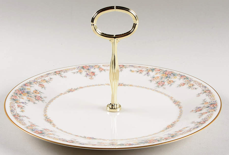 Gallery Round Serving Plate with Handle (DP) by Noritake-1
