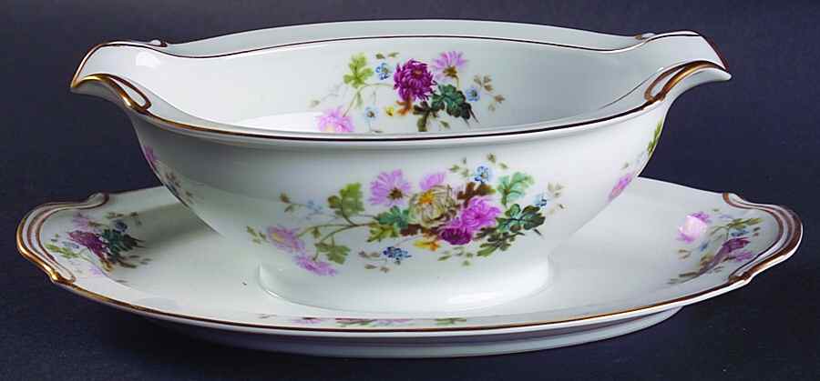 Gardena Gravy Boat with Attached Underplate by Noritake-1