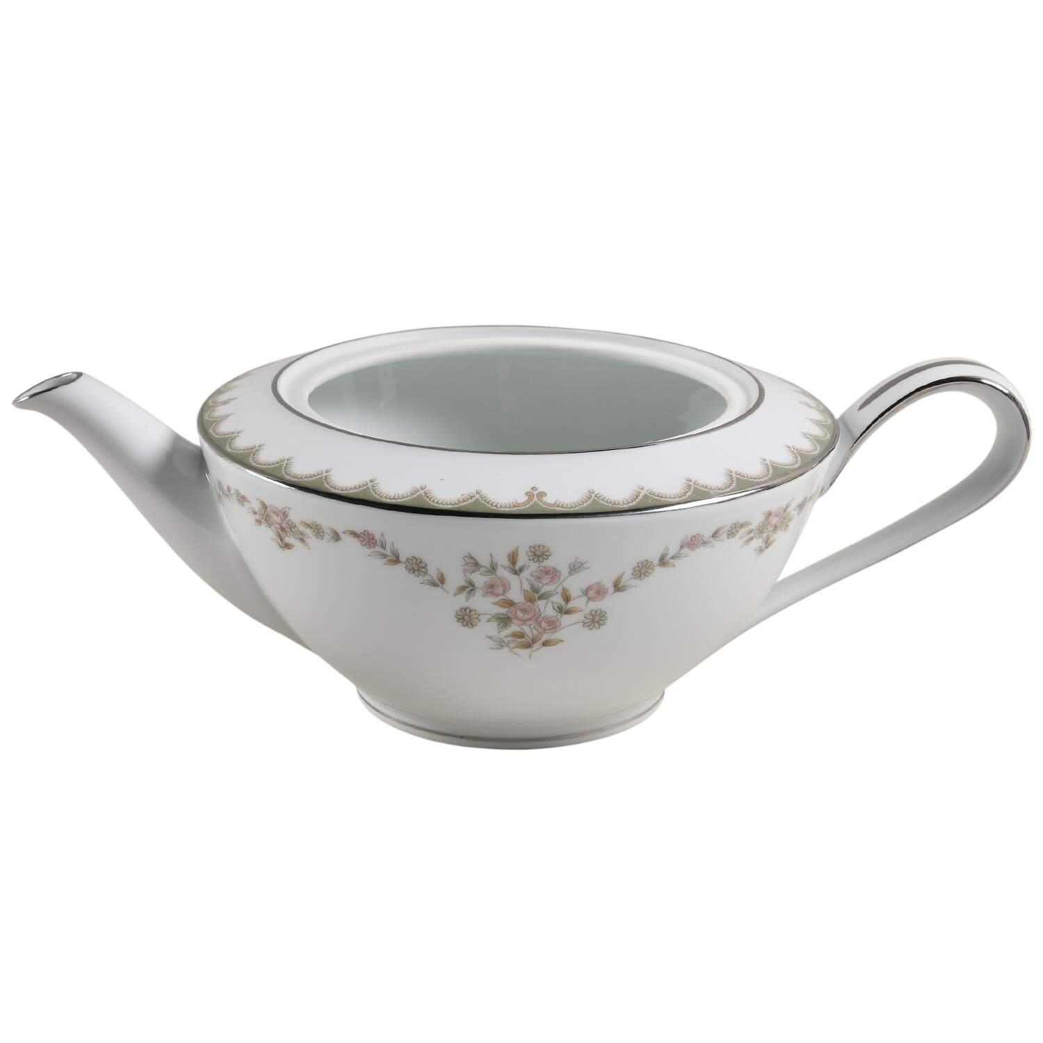 Garland Teapot No Lid by Noritake-1