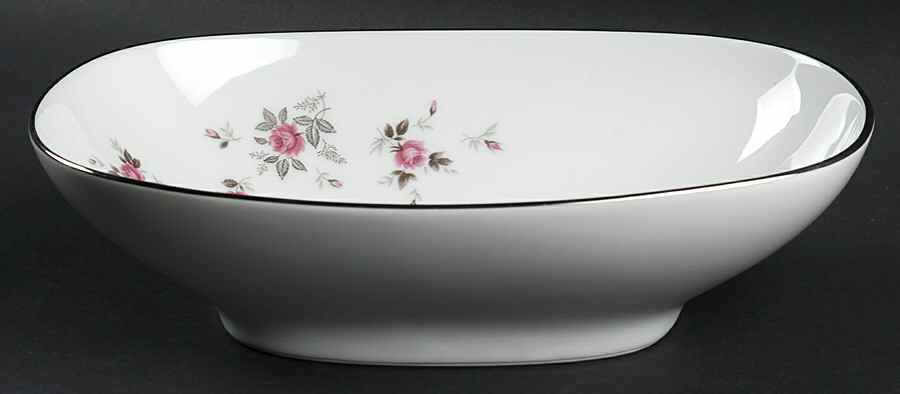 Garnet Rose 10" Oval Vegetable Bowl by Noritake-1
