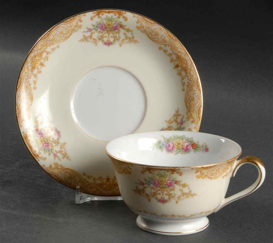 Garvin Footed Cup & Saucer Set by Noritake-1