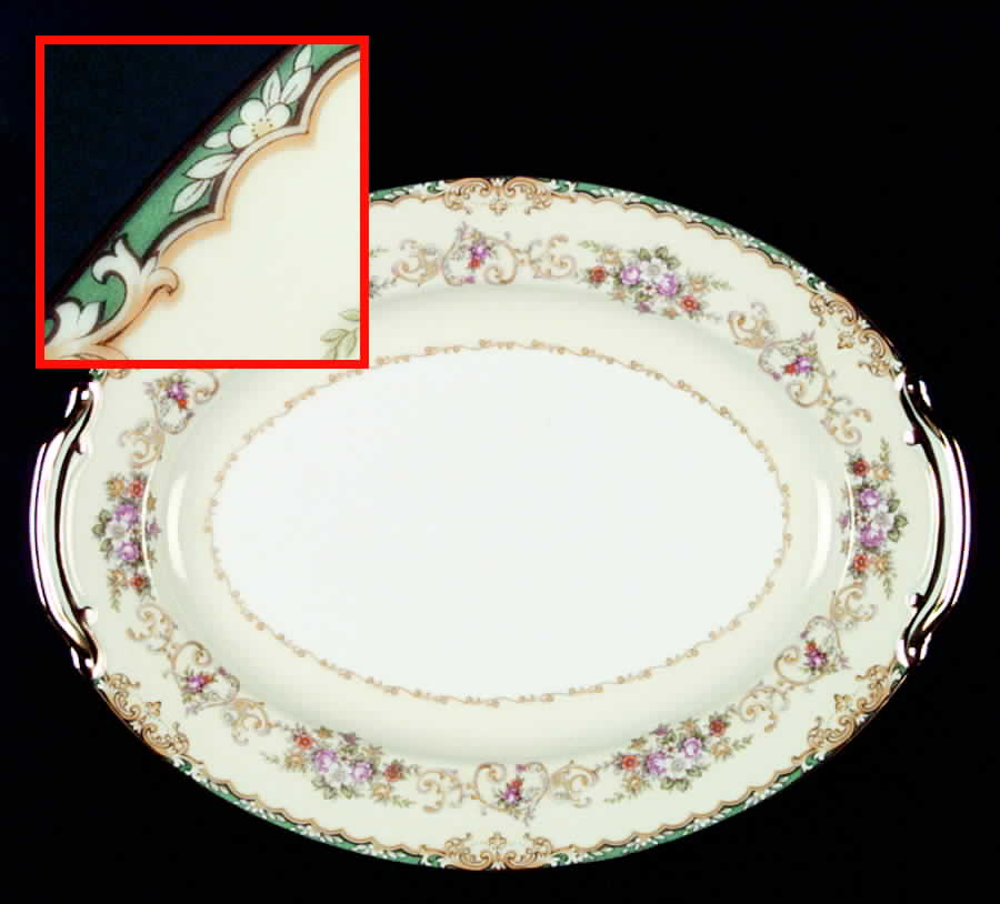 Gavotte 11" Oval Serving Platter by Noritake-1
