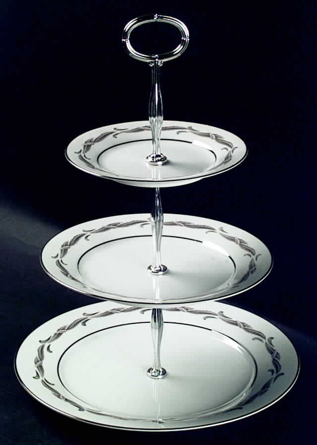 Gaylord 13 7/8"-14 1/4" 3-Tiered Serving Tray(DP,SP,BB) HC by Noritake-1