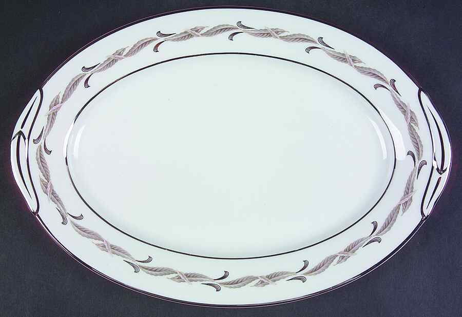 Gaylord 12" Oval Serving Platter by Noritake-1