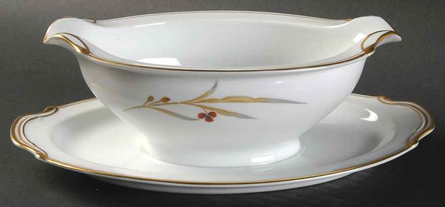 Gayle Gravy Boat with Attached Underplate by Noritake-1