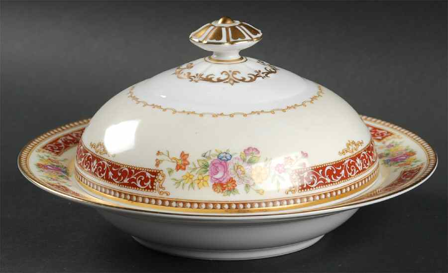 Gellee Round Covered Butter by Noritake-1