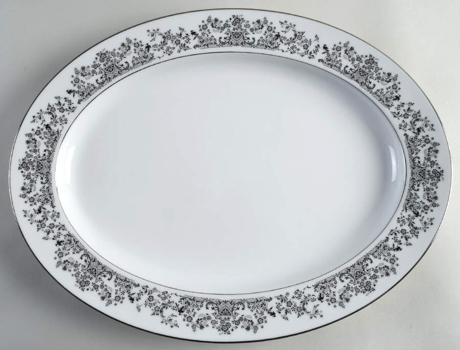 Geneva 16" Oval Serving Platter by Noritake-1