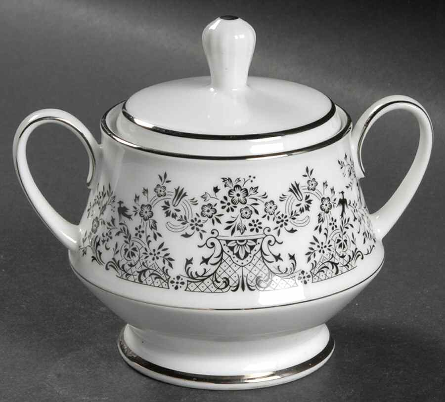 Geneva Sugar Bowl & Lid by Noritake-1