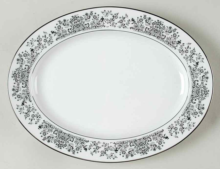 Geneva 11" Oval Serving Platter by Noritake-1