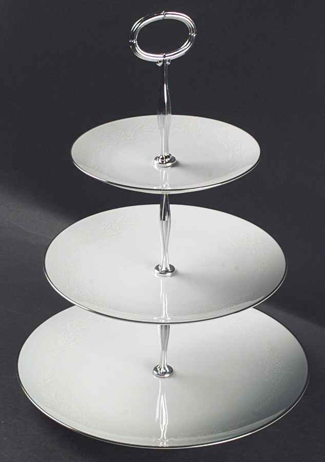 Georgian 13 7/8"-14 1/4" 3-Tiered Serving Tray(DP,SP,BB) HC by Noritake-1