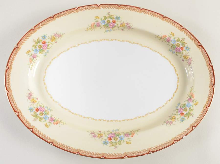 Georgette 13" Oval Serving Platter by Noritake-1