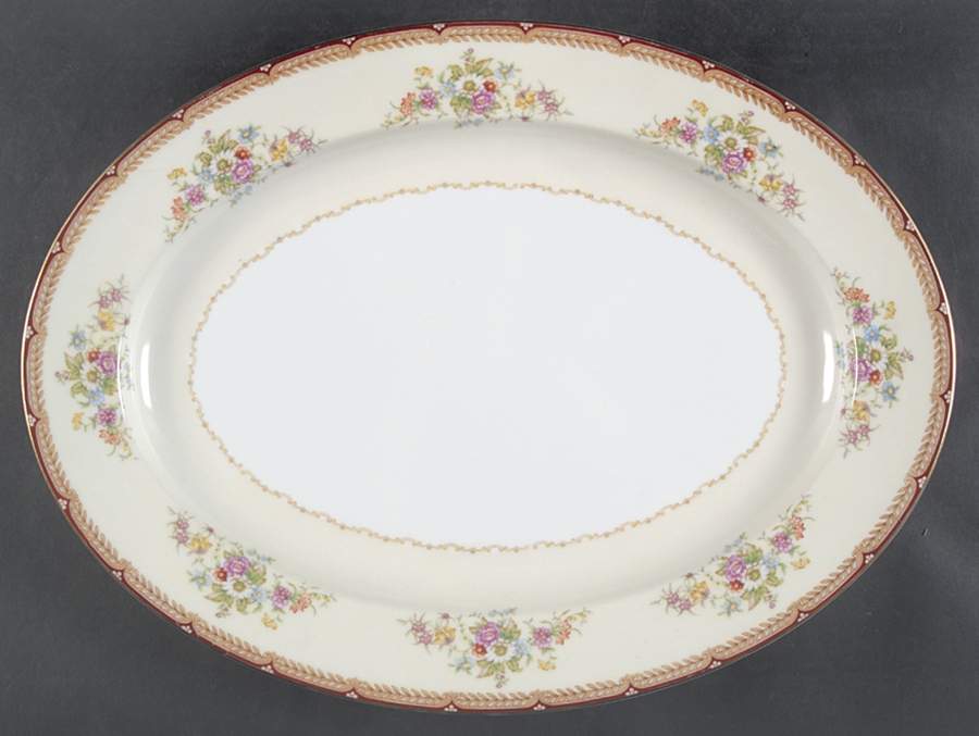 Georgette 16" Oval Serving Platter by Noritake-1