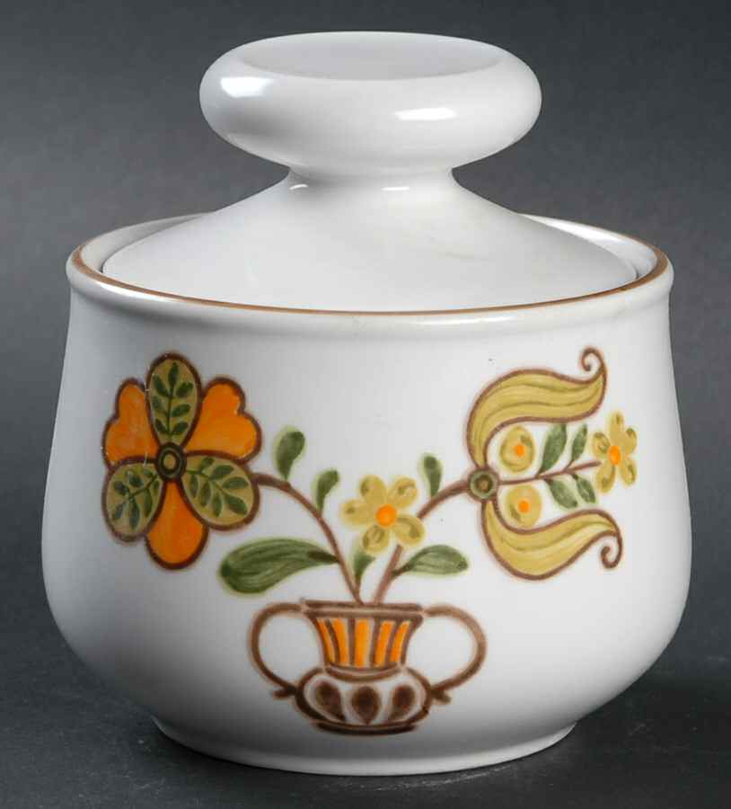 Georgetown Sugar Bowl & Lid by Noritake-1