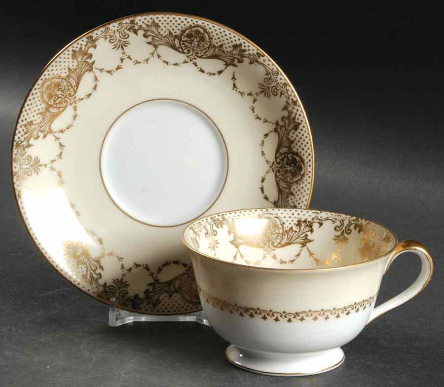 Georgiana Footed Cup & Saucer Set by Noritake-1