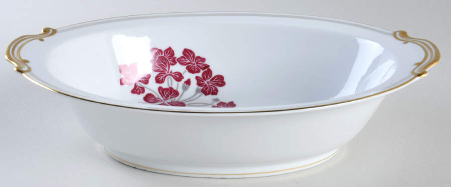 Geranium 10" Oval Vegetable Bowl by Noritake-1