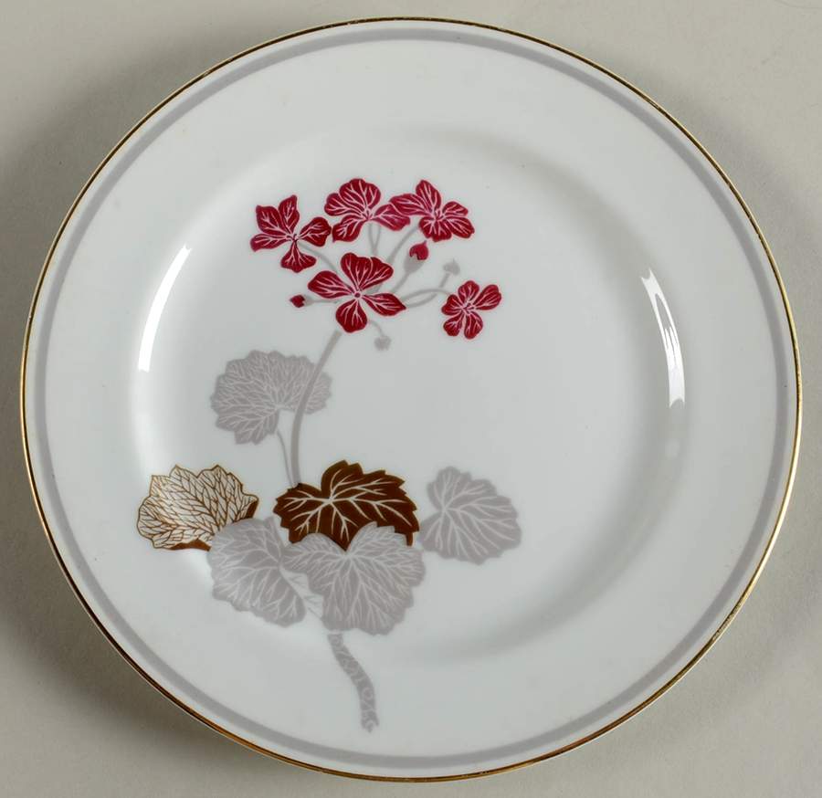 Geranium Salad Plate by Noritake-1