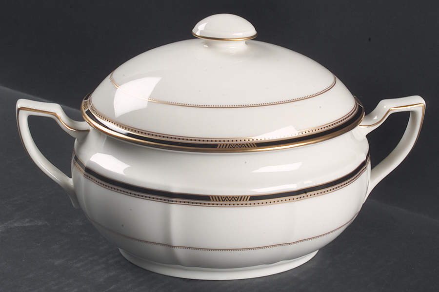 Gilded Age Oval Covered Vegetable by Noritake-1