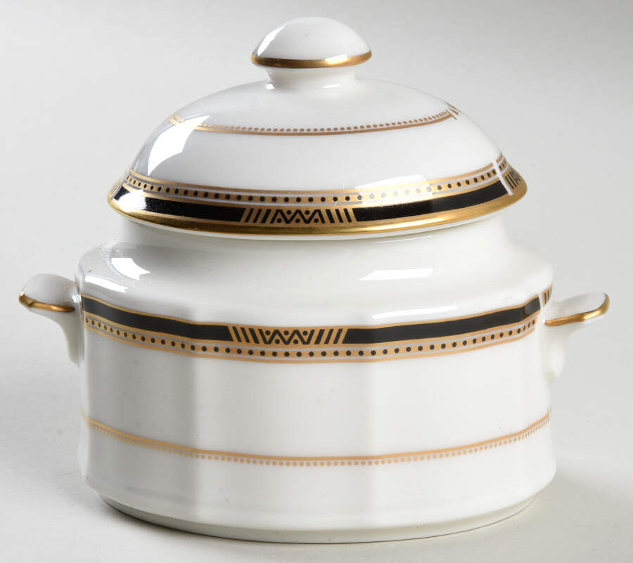 Gilded Age Sugar Bowl & Lid by Noritake-1