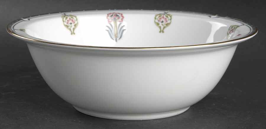 Gilded Blossoms 9" Round Vegetable Bowl by Noritake-1