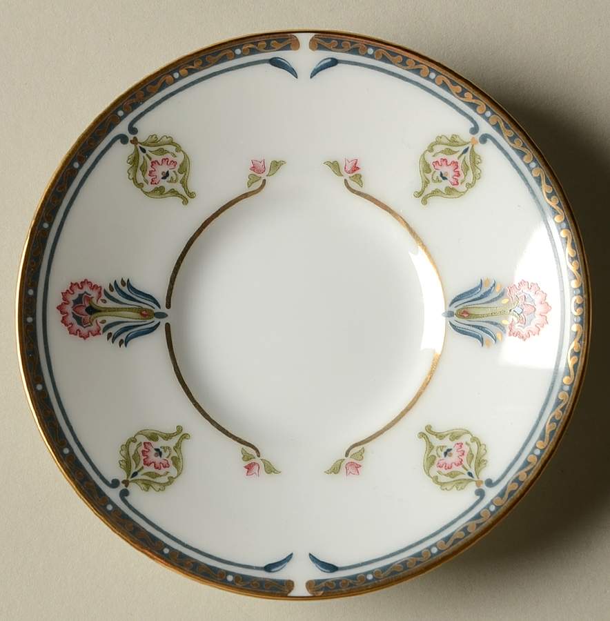Gilded Blossoms Saucer for Demitasse Cup by Noritake-1