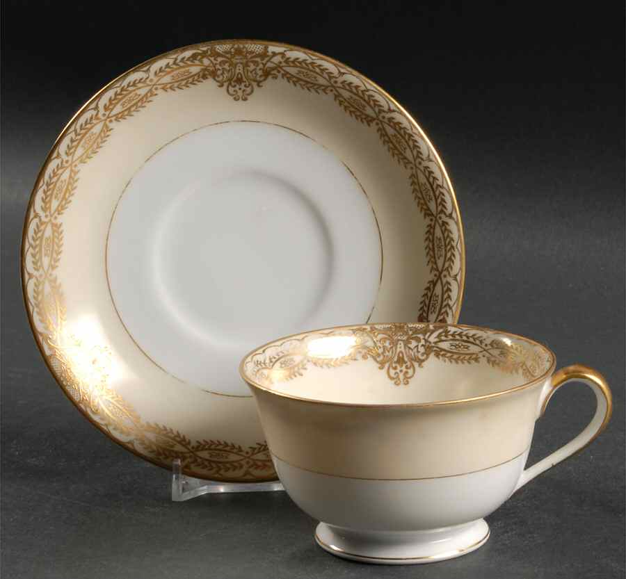 Gilda Footed Cup & Saucer Set by Noritake-1