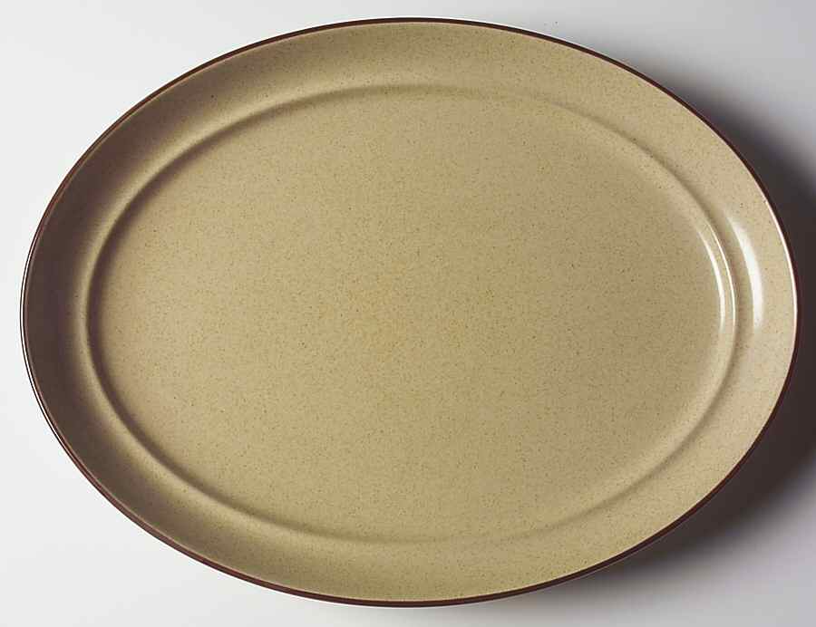 Gingerbread 14" Oval Serving Platter by Noritake-1