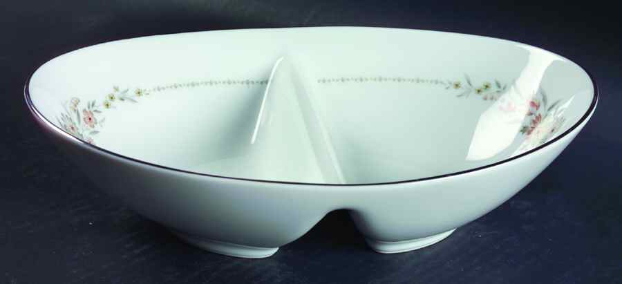 Gina 10" Oval Divided Vegetable Bowl by Noritake-1