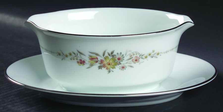 Gina Gravy Boat with Attached Underplate by Noritake-1