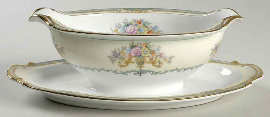 Girardo Gravy Boat with Attached Underplate by Noritake-1