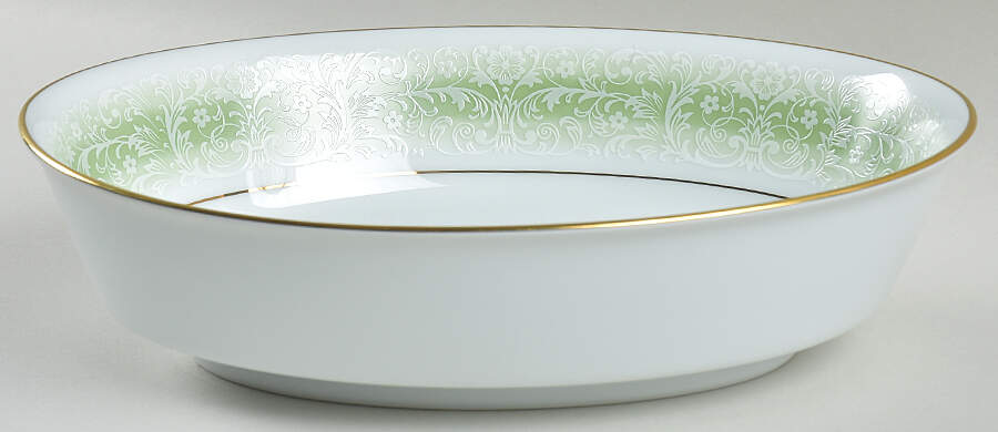 Glacier 9" Oval Vegetable Bowl by Noritake-1