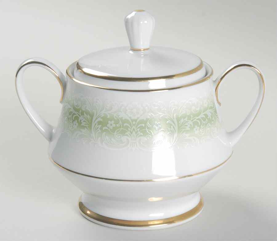 Glacier Sugar Bowl & Lid by Noritake-1